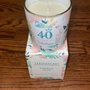 New ! 40 & fabulous French pear luxury fragrant candle 🕯